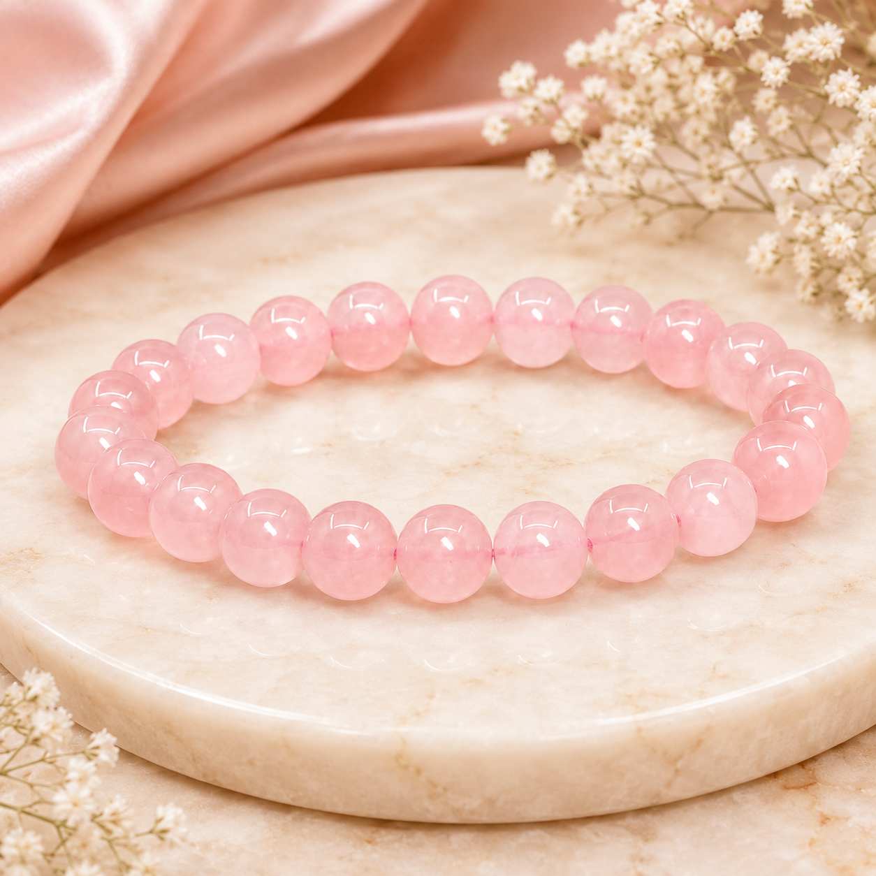 Rose Quartz Gemstone Bracelet