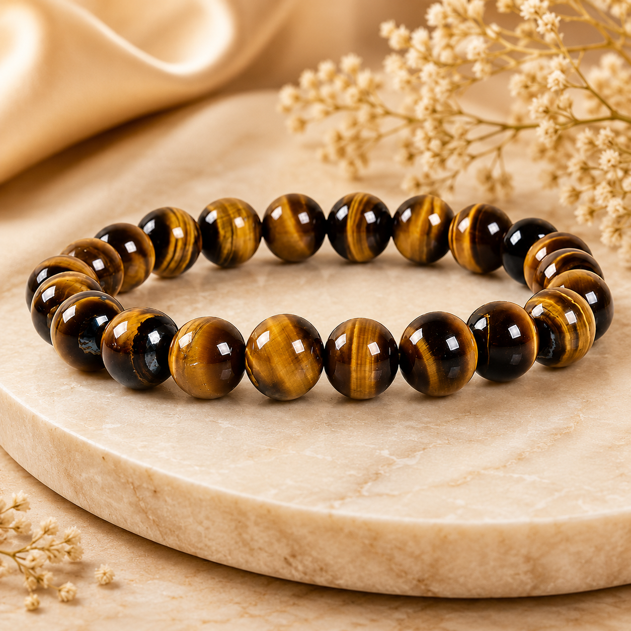 Tiger's Eye Gemstone Bracelet