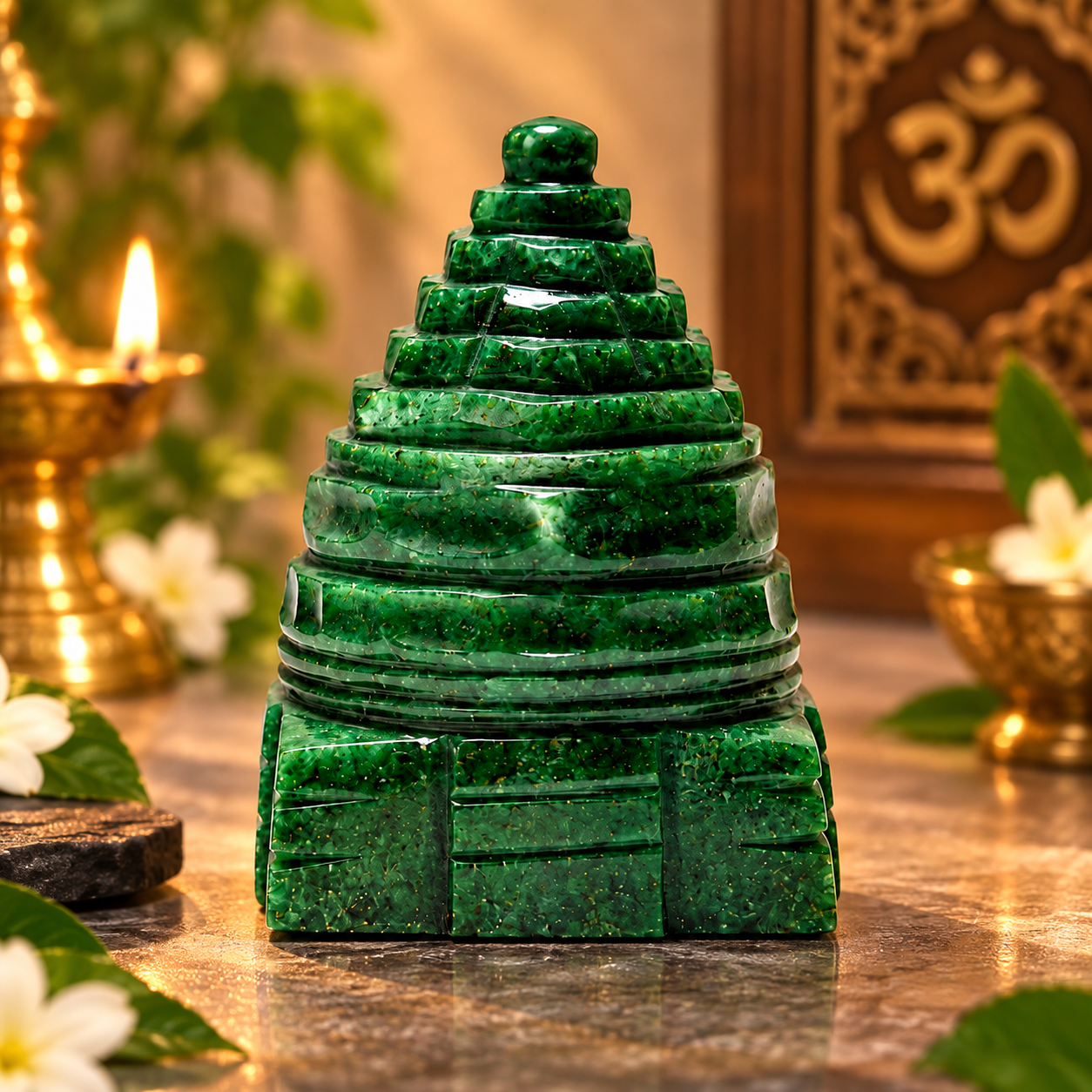 Green Jade Shree Yantra