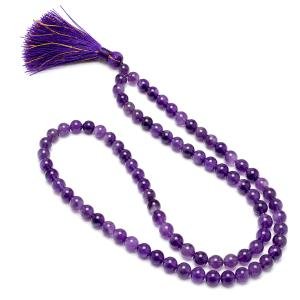 Amethyst Mala - 108 + 1 Beads