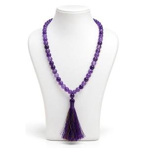 Amethyst Mala - 108 + 1 Beads