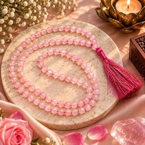 Rose Quartz Mala - 108 + 1 Beads