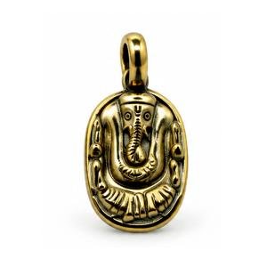 Pyrite Ganesha Pendant