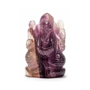 Fluorite Ganesha Idol - 150 Grams