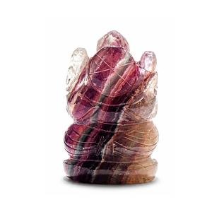 Fluorite Ganesha Idol - 150 Grams
