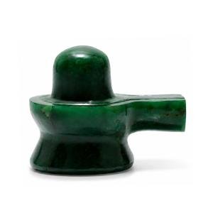 Natural Green Jade Shivling - 100 Grams