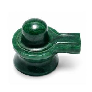 Natural Green Jade Shivling - 100 Grams