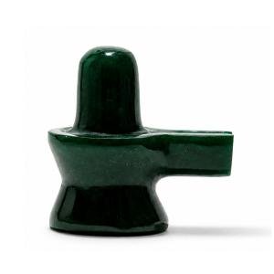 Natural Green Jade Shivling - 110 Grams