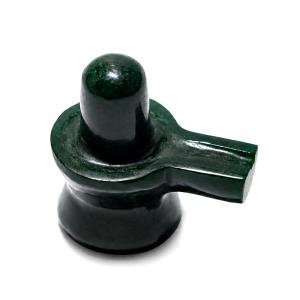 Natural Green Jade Shivling - 110 Grams