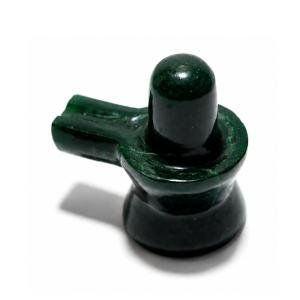 Natural Green Jade Shivling - 110 Grams