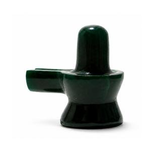 Natural Green Jade Shivling - 110 Grams
