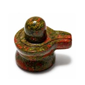 Natural Unakite Shivling - 110 Grams